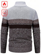 Men's color block ribbed cardigan — additional view