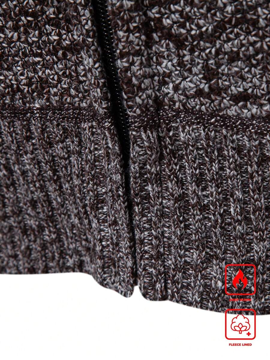Men's color block ribbed cardigan — additional view