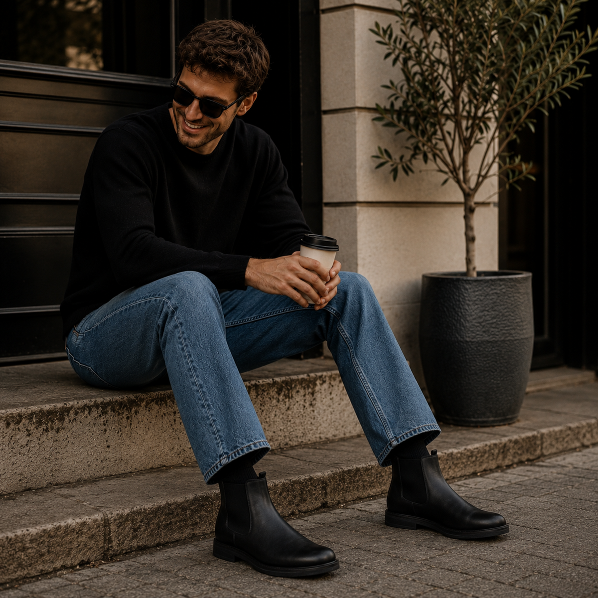 Men's slip-on chelsea boots — additional view