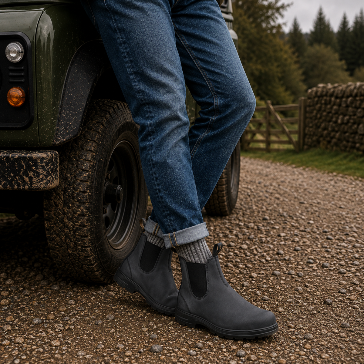 Men's slip-on chelsea boots — additional view