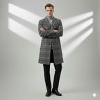 Braxton | Windowpane Wool Winter Coat