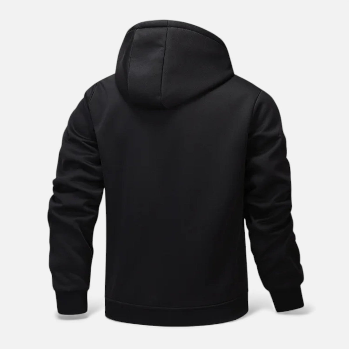 Men's fleece-lined winter hoodie jacket — additional view