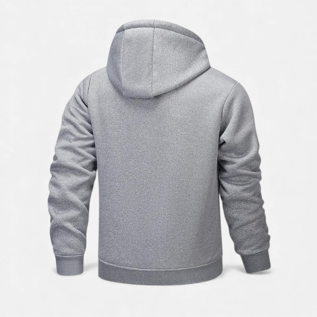 Men's fleece-lined winter hoodie jacket — additional view