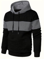 Knox | Color Block Textured Hoodie