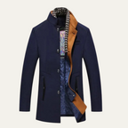 Men's stand-collar heritage trench coat