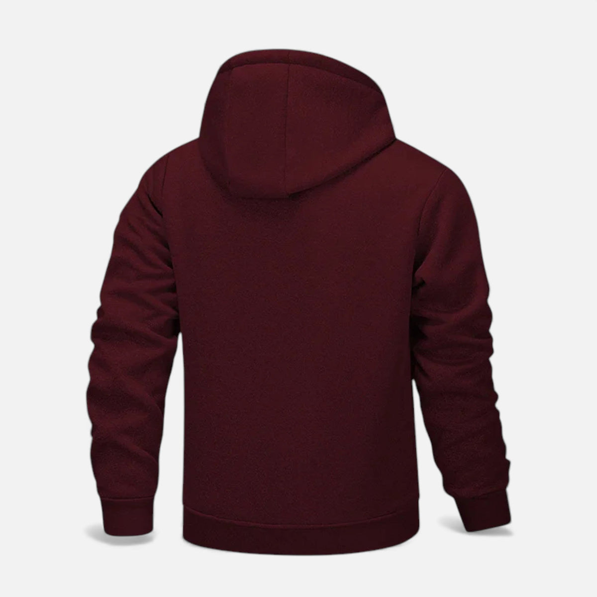 Men's fleece-lined winter hoodie jacket — additional view