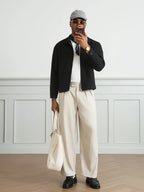 Men's single-breasted wool overcoat — additional view