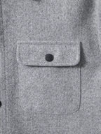 Men's single-breasted long sleeve shacket — additional view