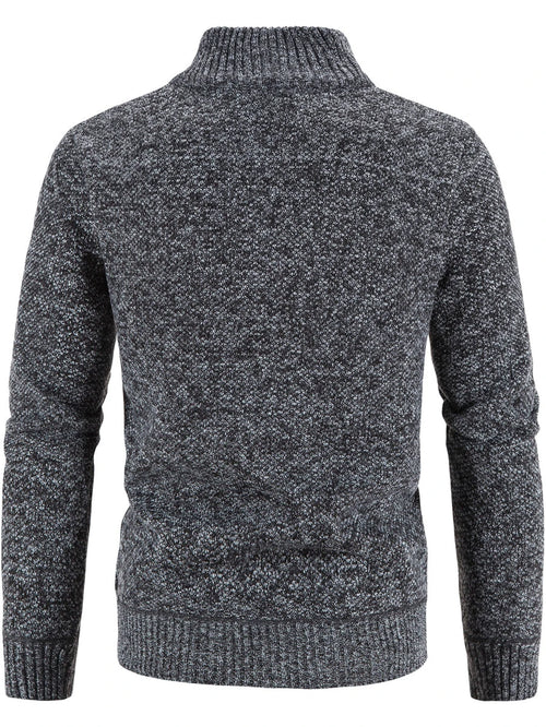 Men's color block ribbed cardigan — alternate view
