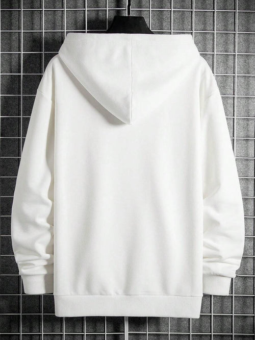 Men's hooded drawstring sweatshirt — alternate view
