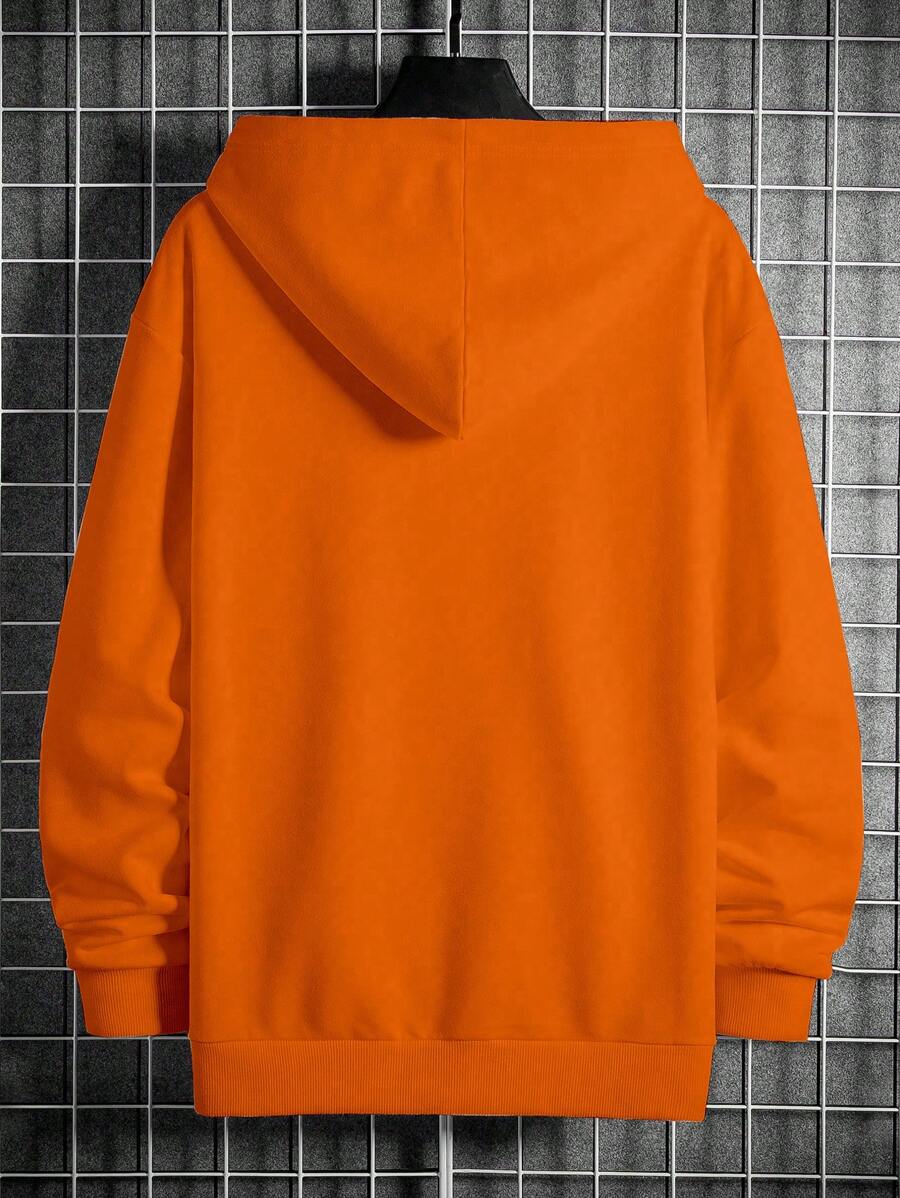 Men's hooded drawstring sweatshirt — additional view