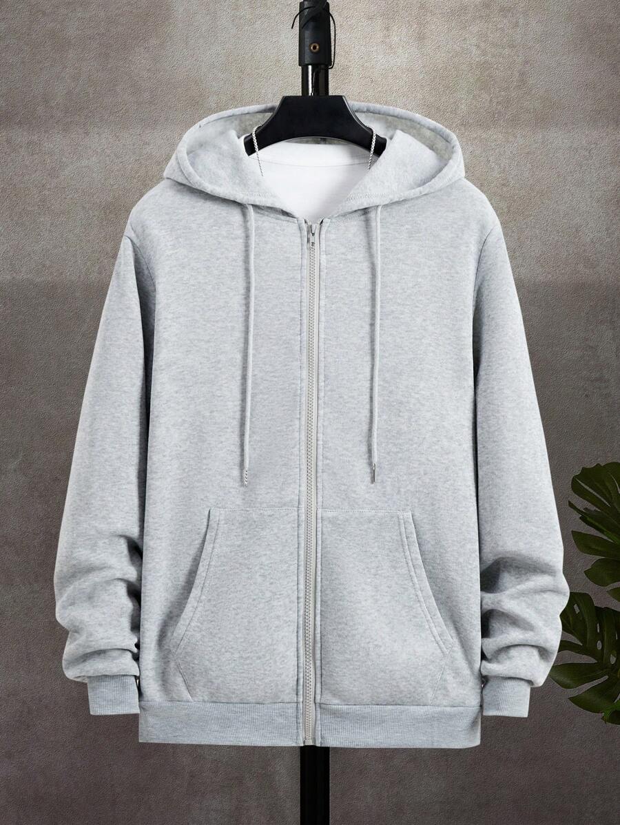 Men's zip-up hooded sweatshirt — additional view