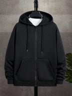 Men's zip-up hooded sweatshirt — additional view