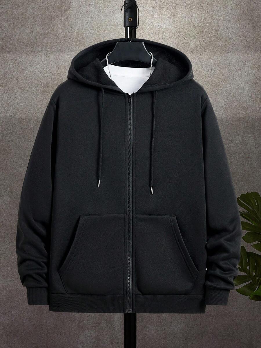 Men's zip-up hooded sweatshirt — additional view