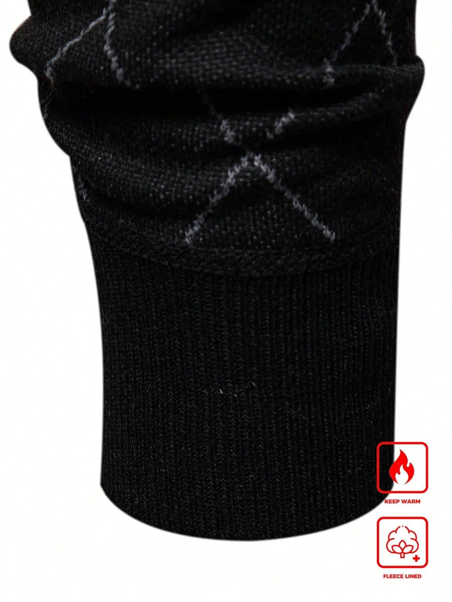 Men's half-zip long sleeve pullover — additional view