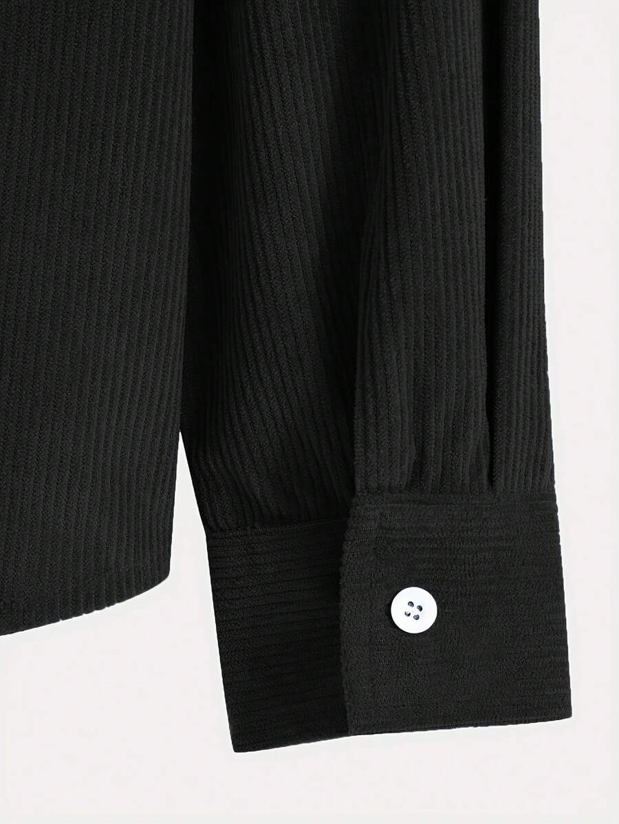 Men's corduroy relaxed-fit hoodie — additional view