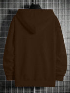 Men's hooded drawstring sweatshirt — additional view