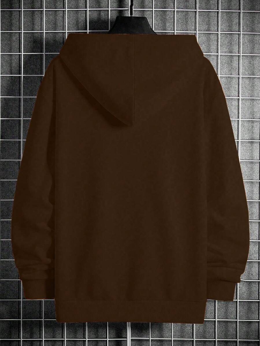 Men's hooded drawstring sweatshirt — additional view