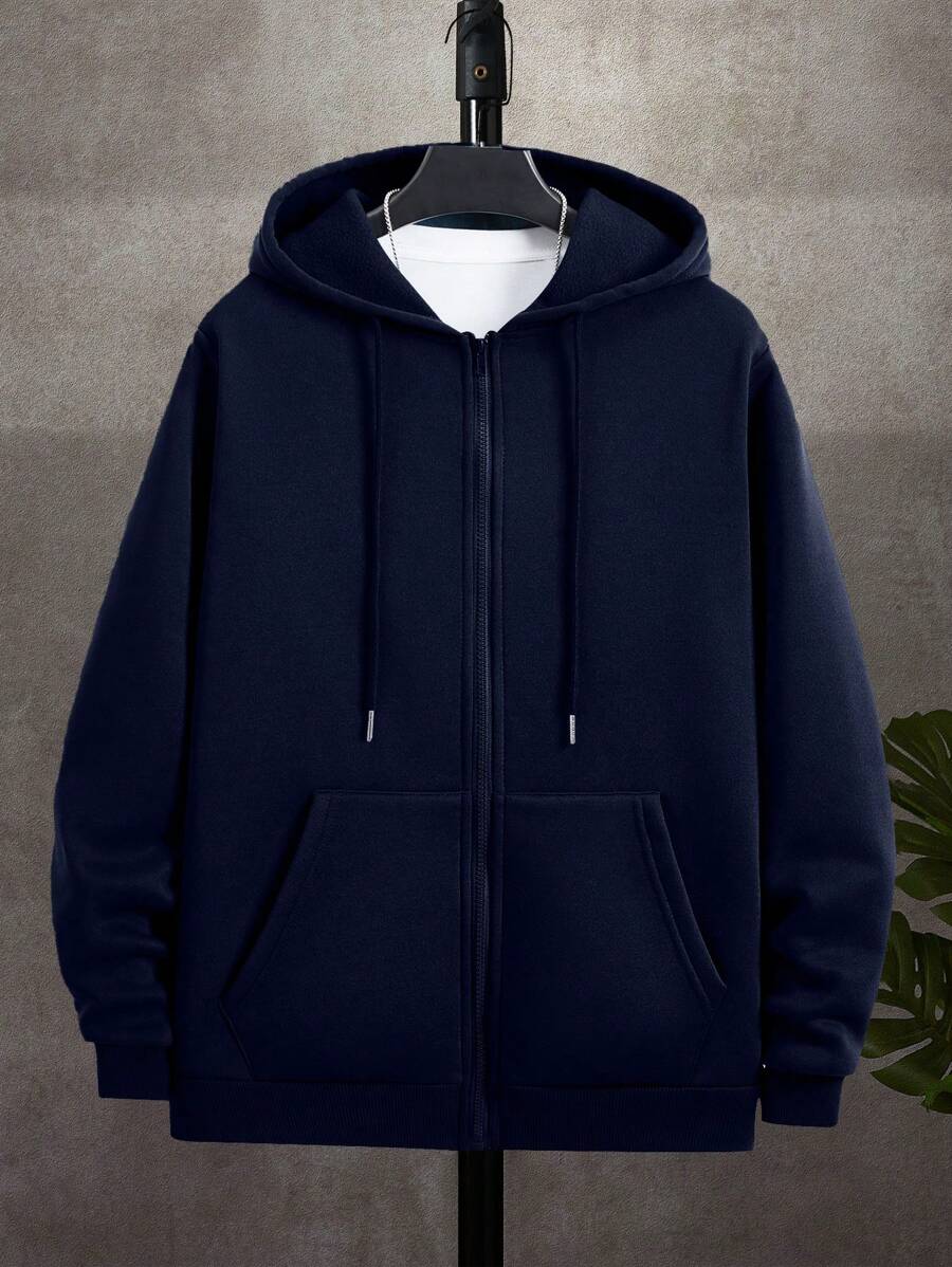 Men's zip-up hooded sweatshirt — additional view