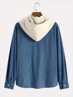Men's corduroy relaxed-fit hoodie — additional view