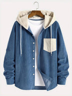 Men's corduroy relaxed-fit hoodie — additional view