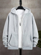 Men's zip-up hooded sweatshirt — additional view
