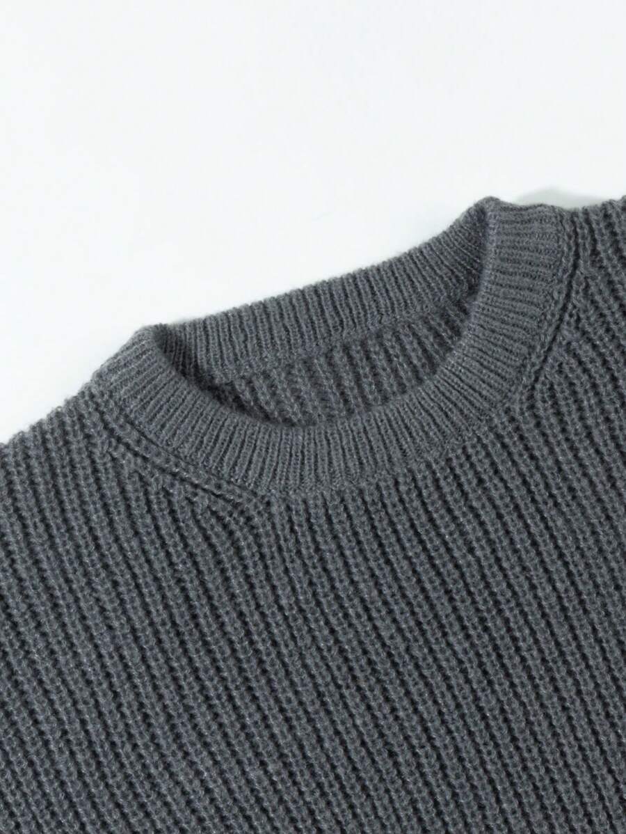 Men's crew neck relaxed-fit pullover — additional view