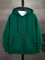 Men's zip-up hooded sweatshirt — additional view