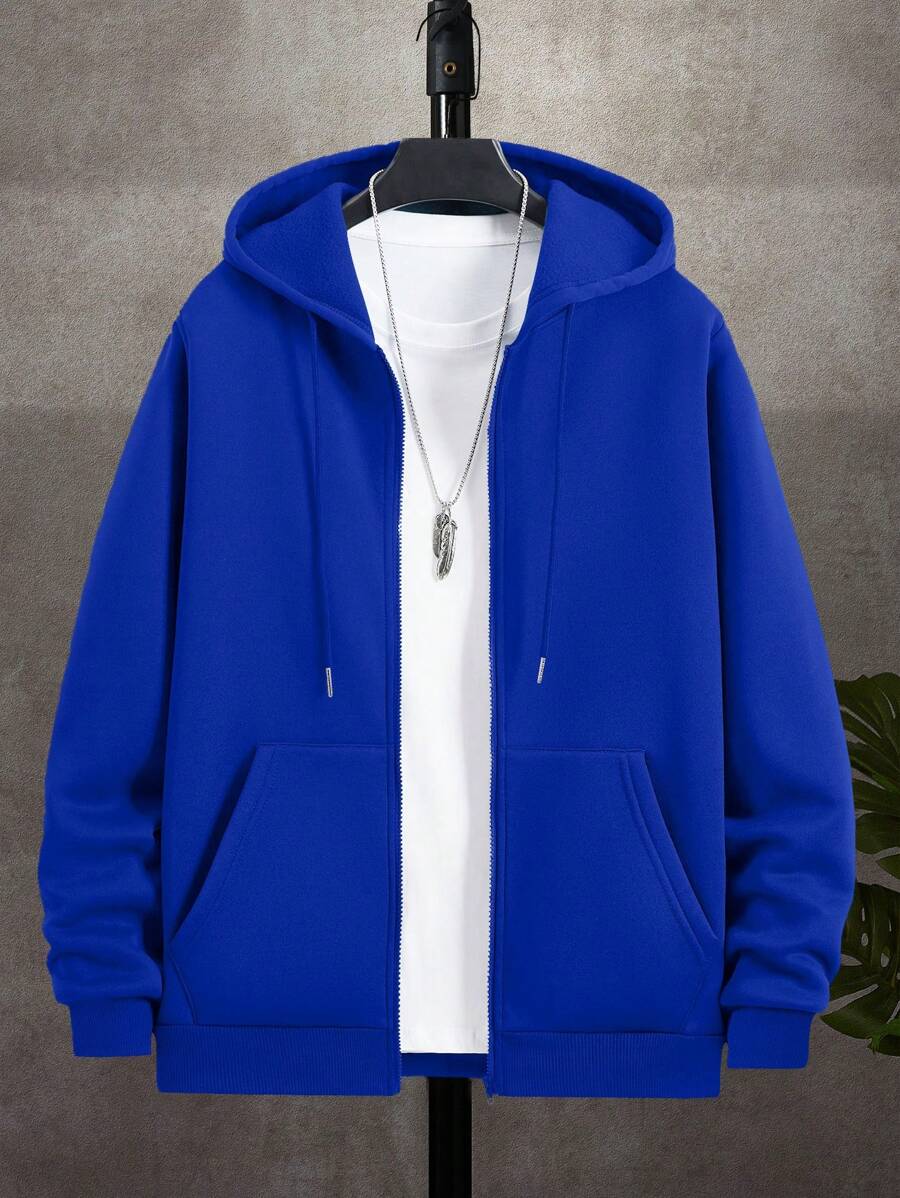 Men's zip-up hooded sweatshirt — additional view
