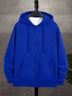 Men's zip-up hooded sweatshirt — additional view