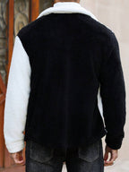 Men's button-front teddy fleece jacket — alternate view