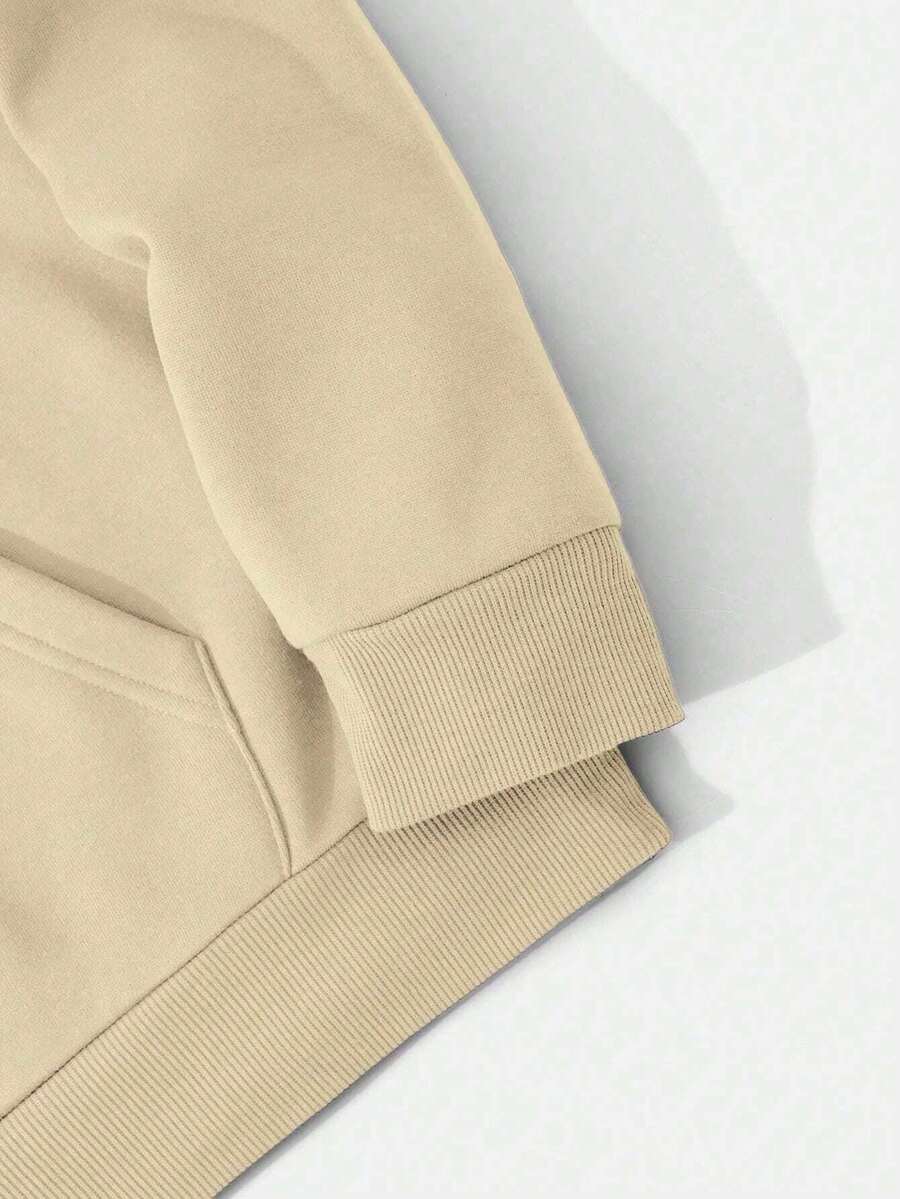 Men's kangaroo pocket drawstring hoodie — additional view