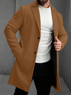 Men's button-up wool winter coat — additional view