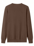 Men's crew neck slim-fit sweater — detail view