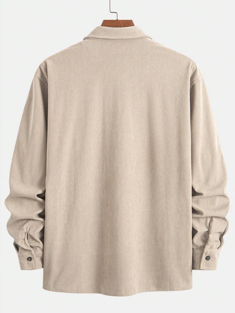 Men's corduroy button-up shacket — additional view