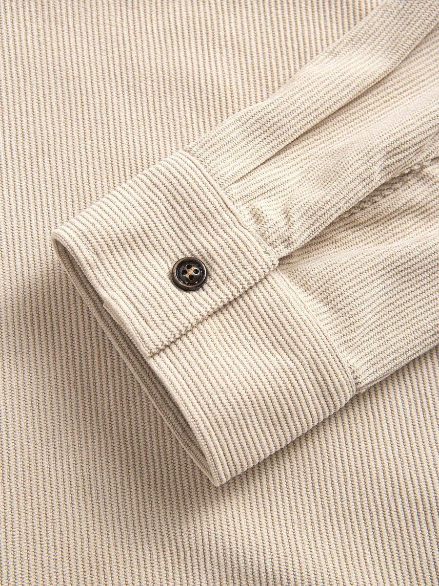 Men's corduroy button-up shacket — additional view