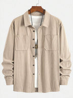 Men's corduroy button-up shacket — additional view