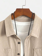 Men's corduroy button-up shacket — additional view