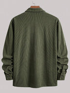 Men's corduroy button-up shacket — additional view