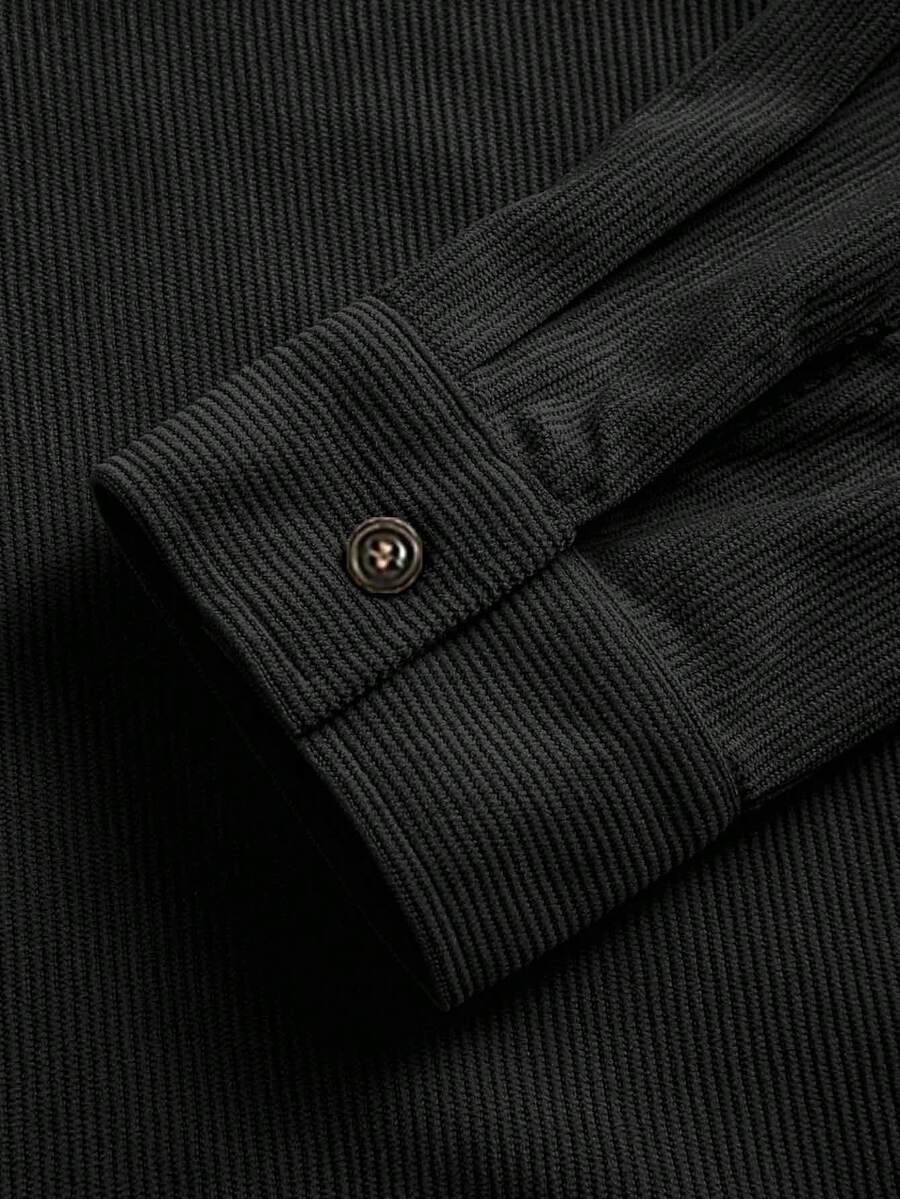 Men's corduroy button-up shacket — additional view