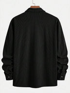 Men's corduroy button-up shacket — additional view