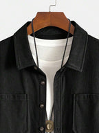 Men's corduroy button-up shacket — additional view