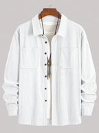 Men's corduroy button-up shacket — additional view