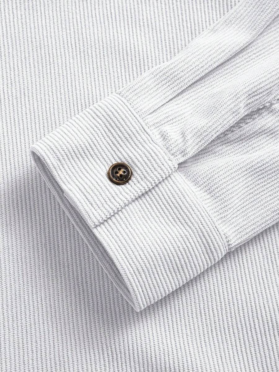 Men's corduroy button-up shacket — additional view