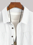 Men's corduroy button-up shacket — additional view