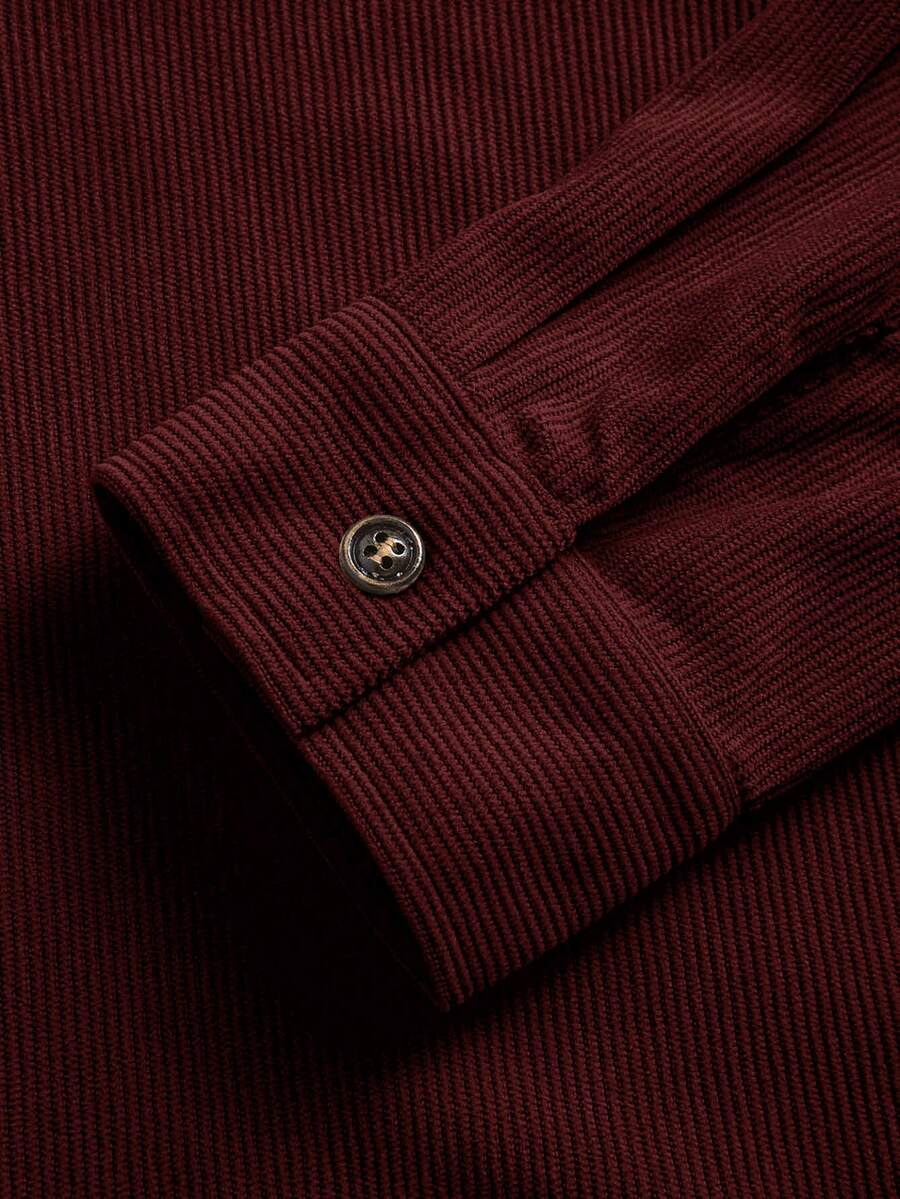 Men's corduroy button-up shacket — additional view