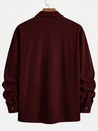 Men's corduroy button-up shacket — additional view