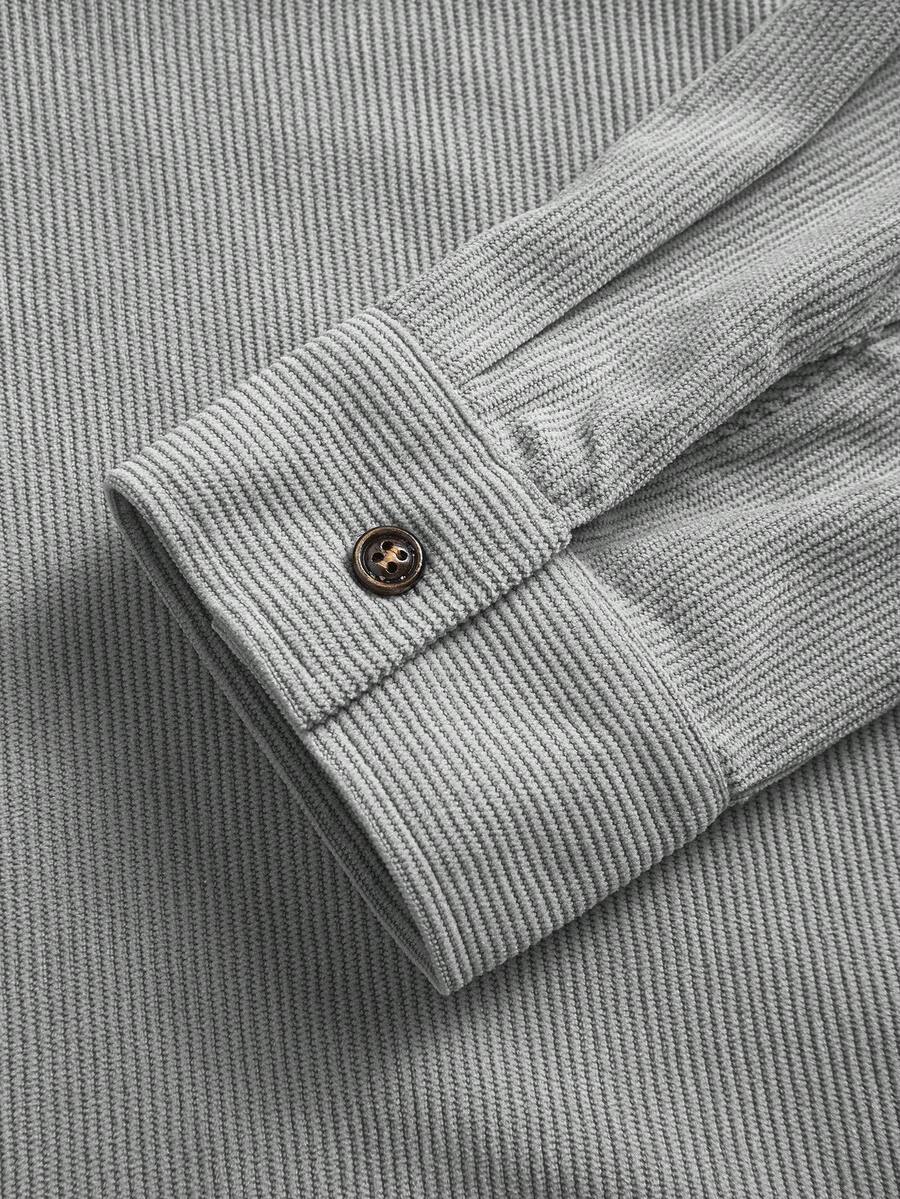 Men's corduroy button-up shacket — additional view
