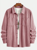 Men's corduroy button-up shacket — additional view