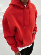 Men's drawstring long sleeve hoodie — additional view